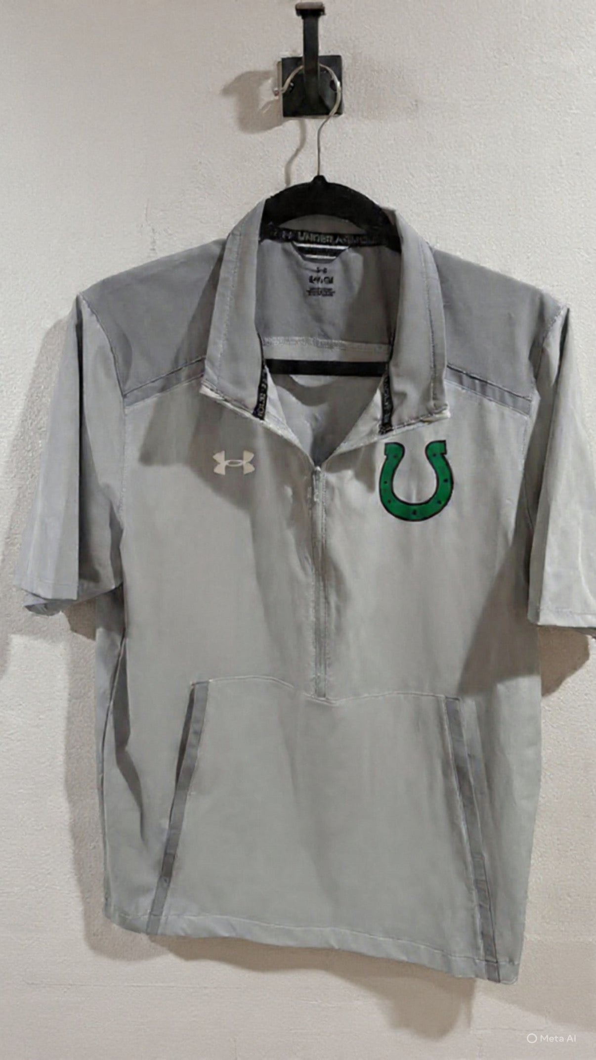 Grey Half Zip with Horseshoe