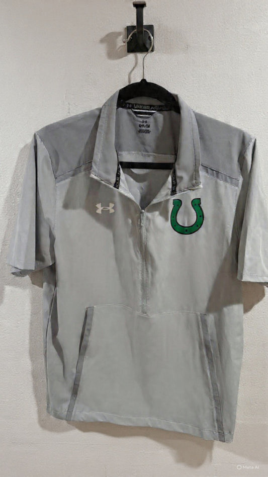 Grey Half Zip with Horseshoe